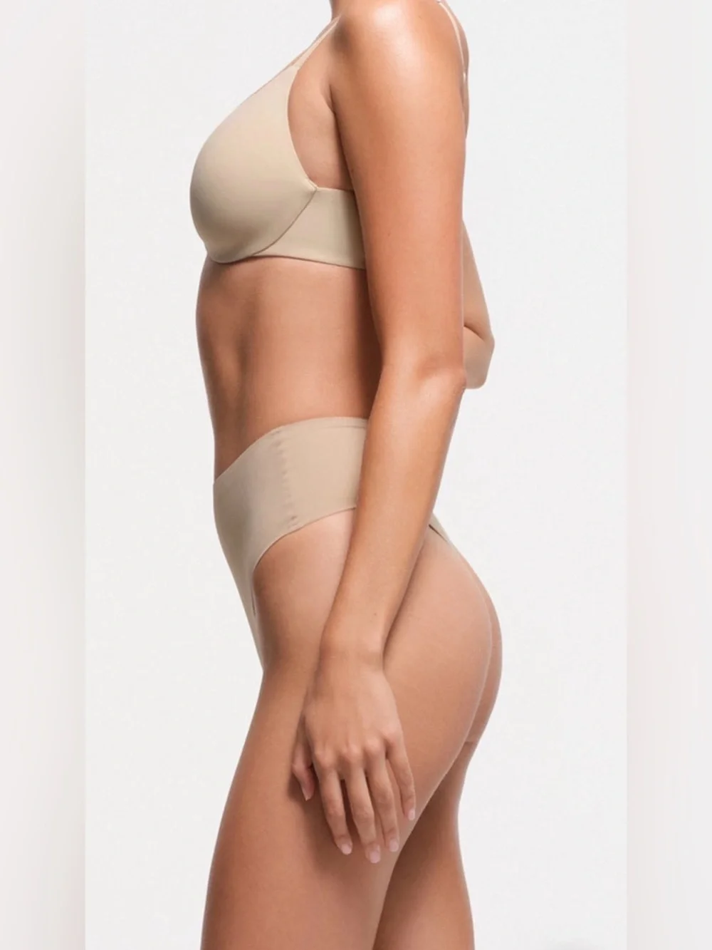 SKIMS Smoothing Intimates Full Coverage Lightly Lined Bra 32DD NWT Clay Color - Picture 8 of 9